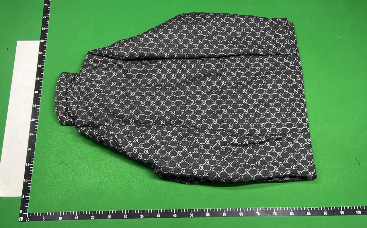 Tommy Hilfiger Gray Quilted Down Jacket with Red Logo Patch -2