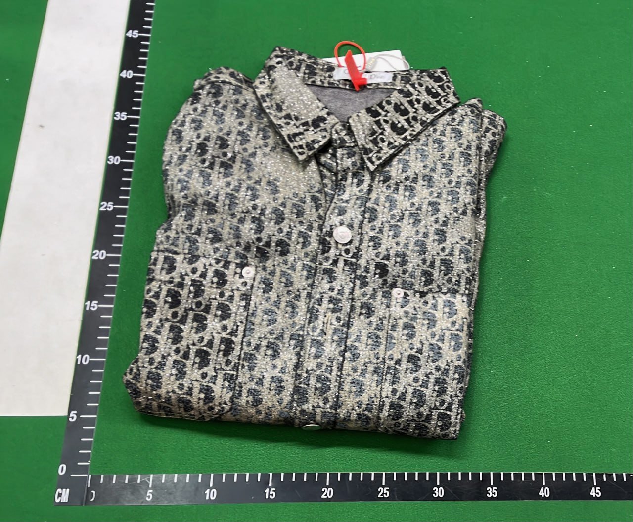 Christian Dior Oblique Patterned Long Sleeve Shirt
