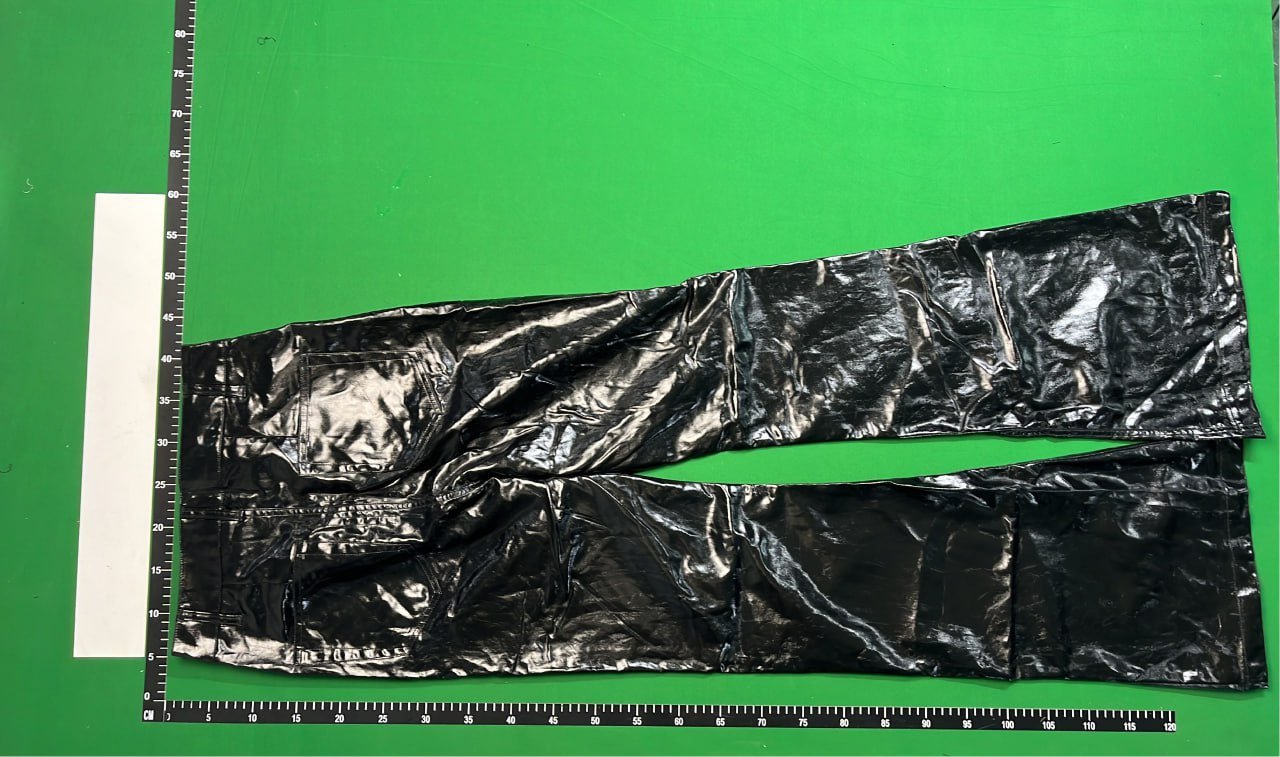 Shiny Black Flared Trousers - Stylish and Comfortable -2