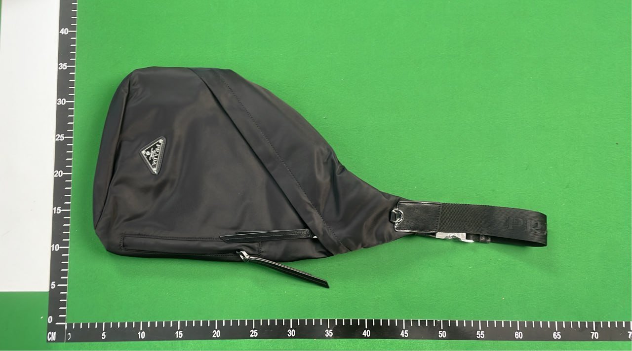 Prada Re-Nylon and Leather Sling Bag - Black -2