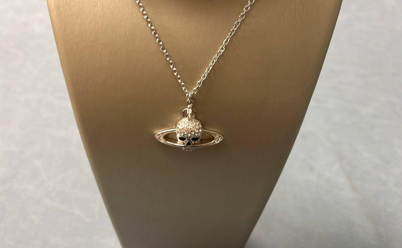  Vivienne Westwood Orb Skull Cross Necklace Set [2 styles] -3