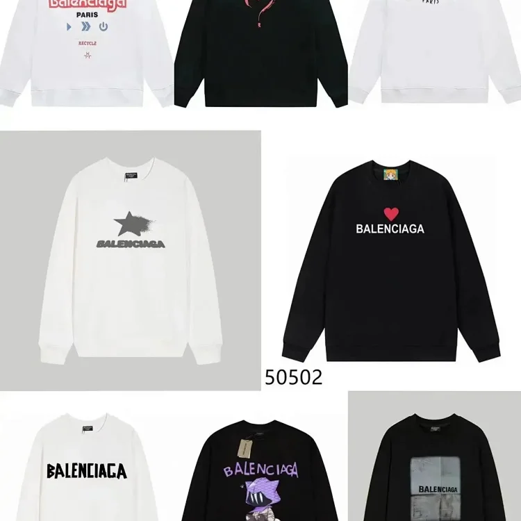  Balenciaga Graphic Print Sweatshirts [35 styles]