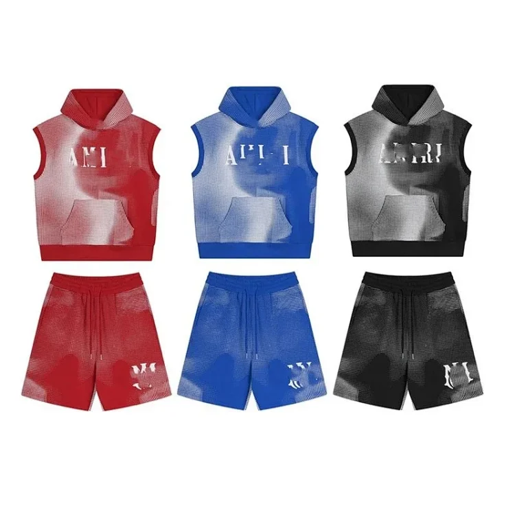 Amiri Pixel HoodieShorts Set [