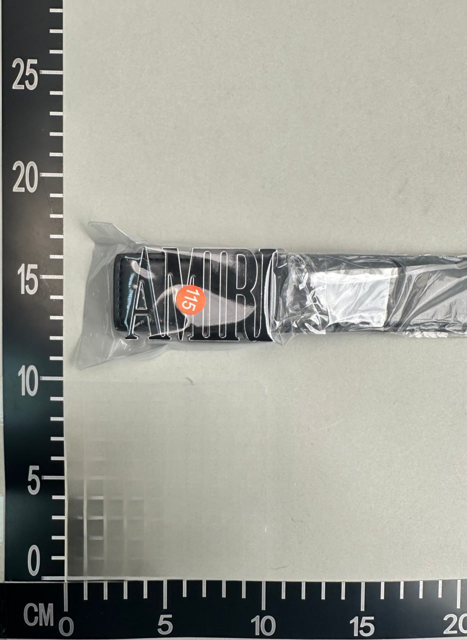 Amiri Logo Buckle Belt [9 styles] -3