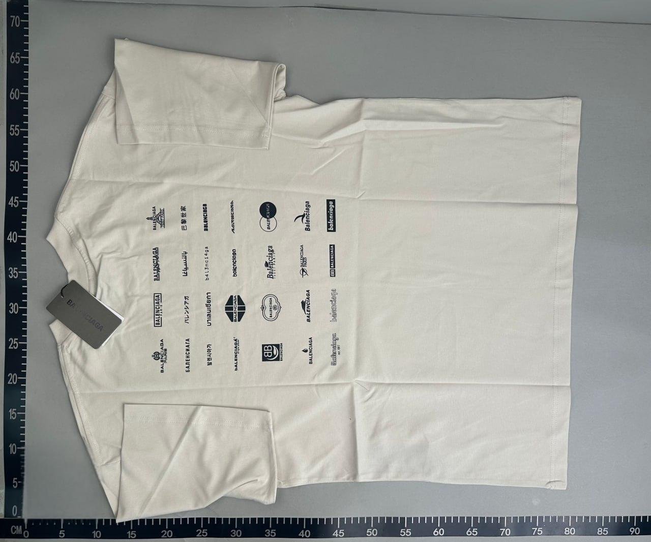  Balenciaga Logo Grid T-Shirt [5 styles] -3