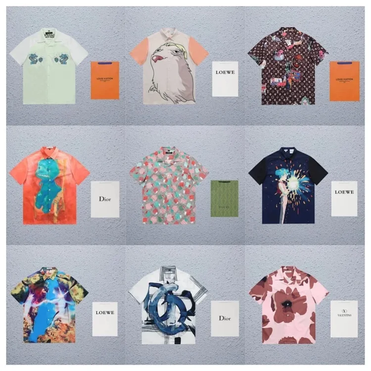 Luxury Brand Short Sleeve Shir
