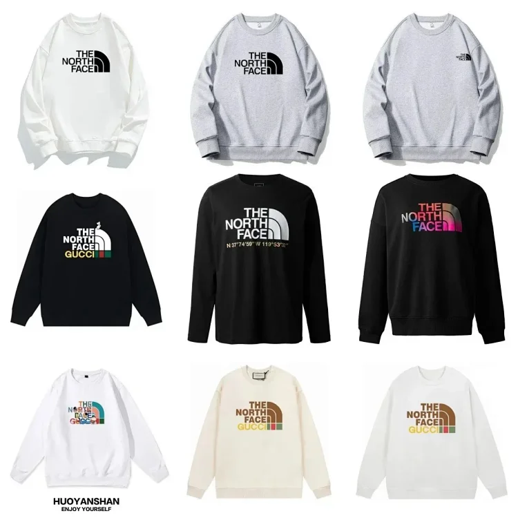 The North Face Gucci Collaboration Round Neck Sweatshirt [40 styles]