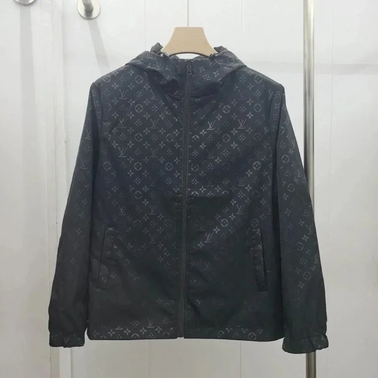  Louis Vuitton Monogram Print Hooded Jacket [5 styles] -2