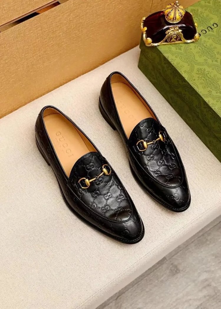 (BestQua…) New Genuine Leather Men's Shoes British Cowhide Trendy Loafers (High Quality Grade) -3