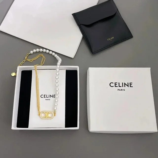 CELINE Light luxury niche retro clavicle necklace（6 styles) -3