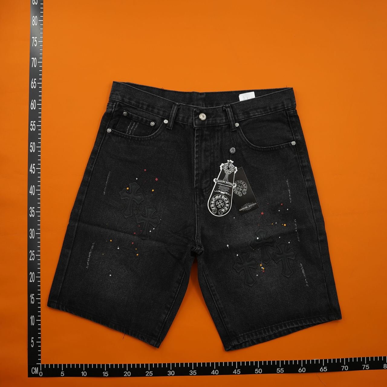Chrome Hearts Jeans Short     -4