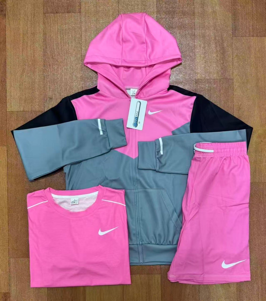 Ensemble nike Running Short-sleeved three-piece suit -2