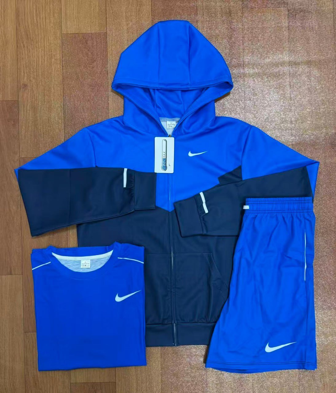 Ensemble nike Running Short-sleeved three-piece suit -3