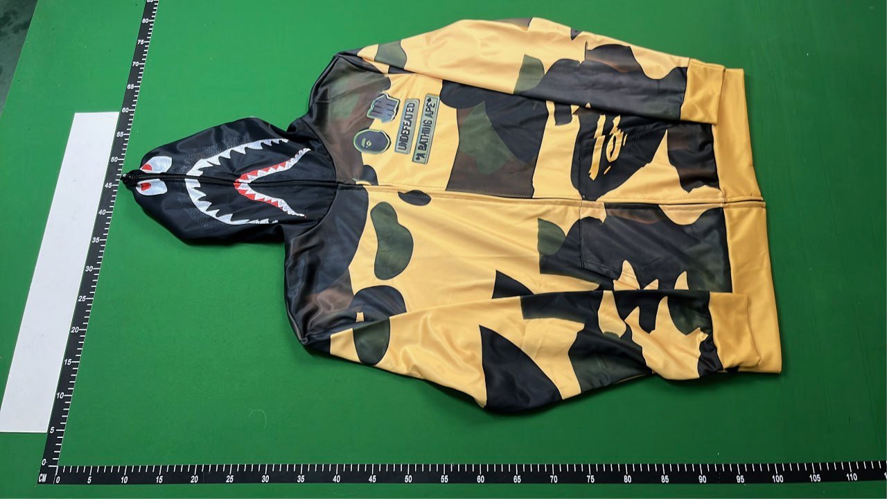BAPE Shark Hoodie Camouflage Zip-Up Sweatshirt  -3