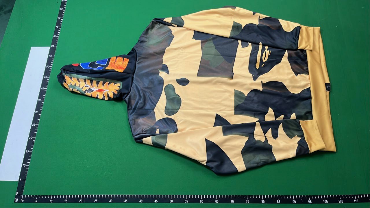 BAPE Shark Hoodie Camouflage Zip-Up Sweatshirt  -4