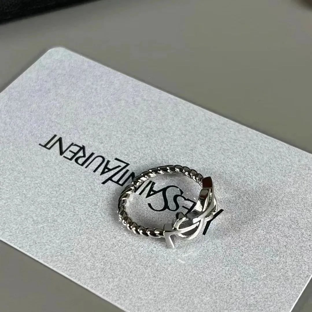 Yves Saint Laurent Monogram Ring [2 styles] -2