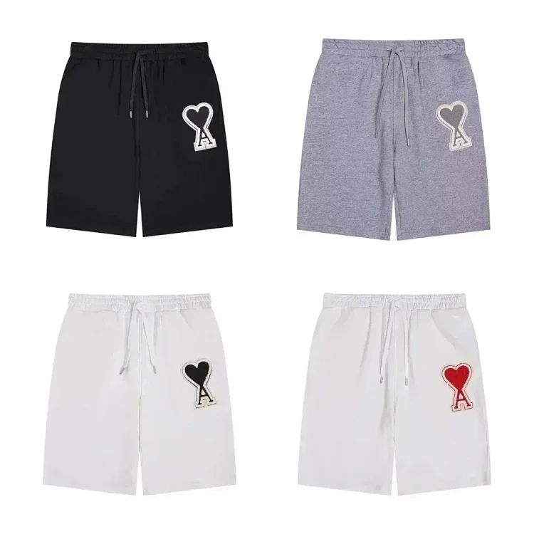 Ami Paris Heart Logo Shorts [2