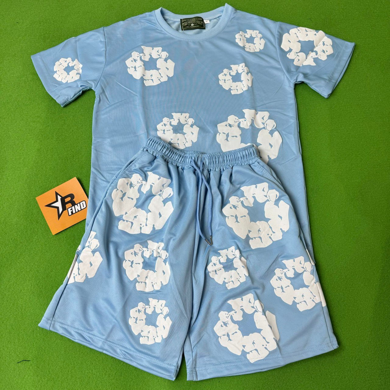 DENIM TEARS suitt-shirtshort sleeveteeshortsset -3