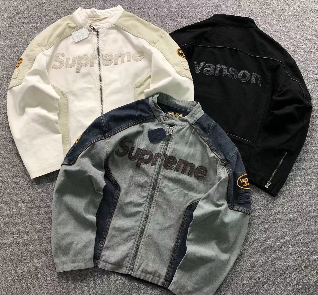 Supreme & Vanson denim jacket -2