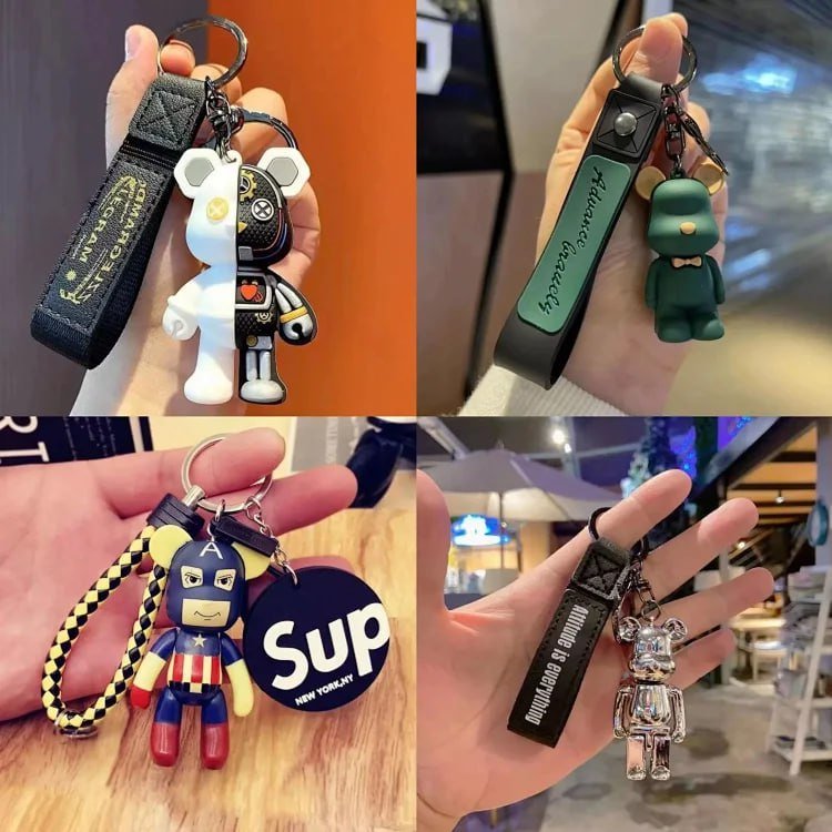 Bearbrick Keychain Collection - Unique Character Designs [39 styles] -2