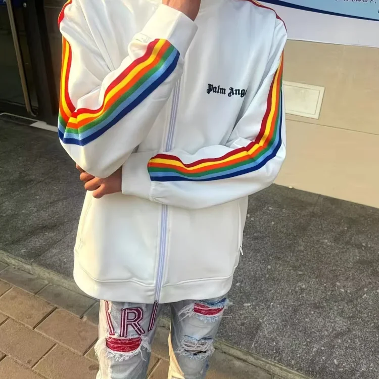 Palm Angels Rainbow Stripe Jac