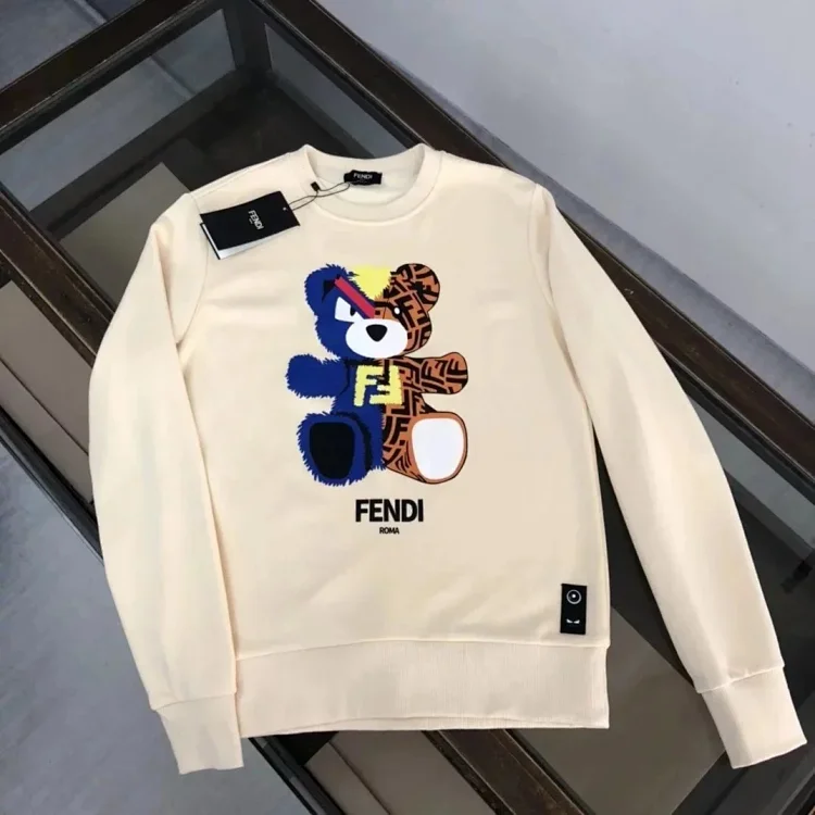  Fendi Bear Print Sweatshirt [