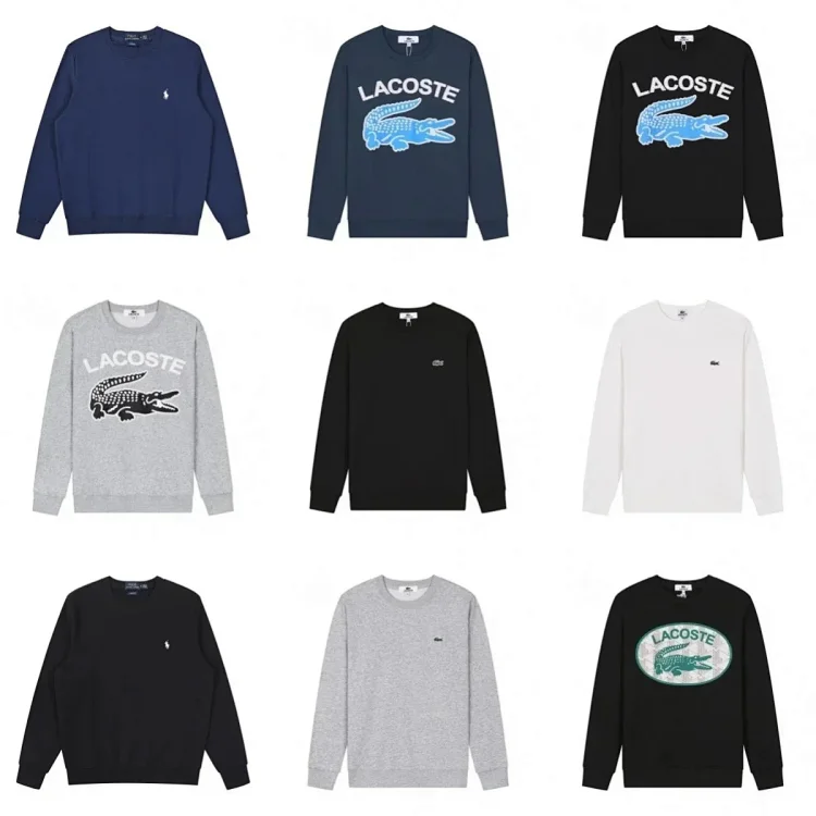 Lacoste Crocodile Logo Crewnec