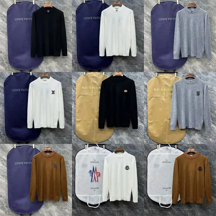 Louis Vuitton, Burberry, Moncler Embroidered Knit 