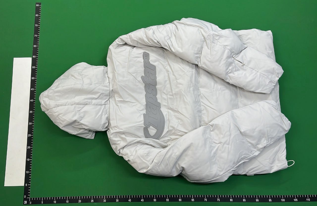 Moncler White Down Jacket with Hood -3