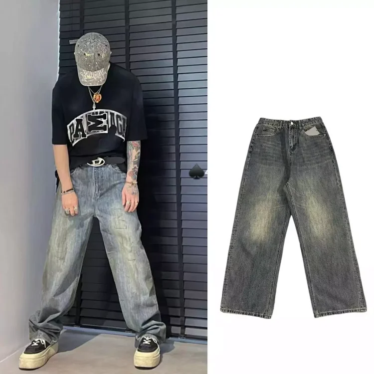 P.A.M. Vintage Washed Denim Pants