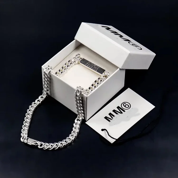 MM6 Silver Chain Necklace with