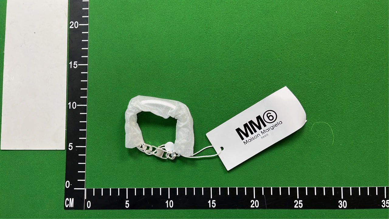 MM6 Silver Chain Necklace with Gift Box and Tag [2 styles] -4