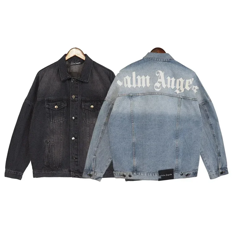 Palm Angels Gothic Logo Denim Jacket [5 styles]
