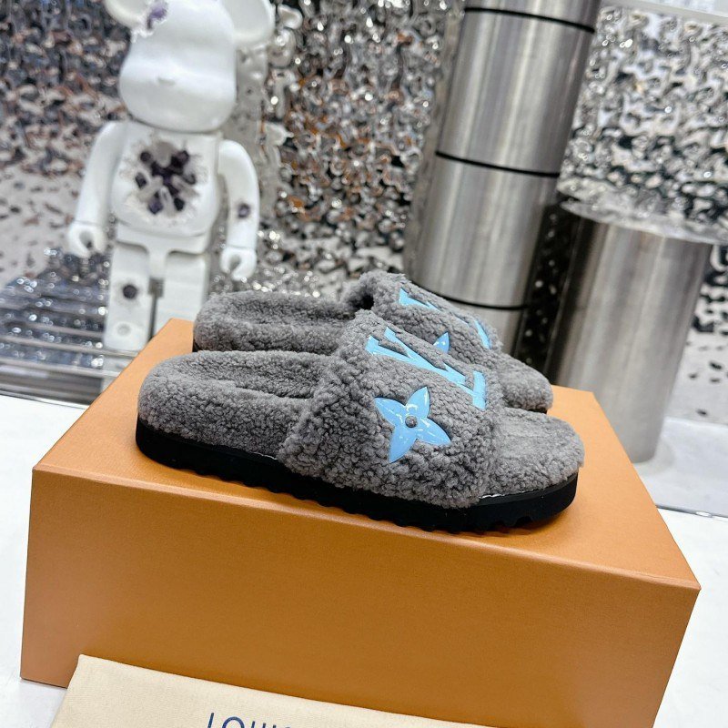 Louis Vuitton Monogram Fluffy Slides [10 styles] -3