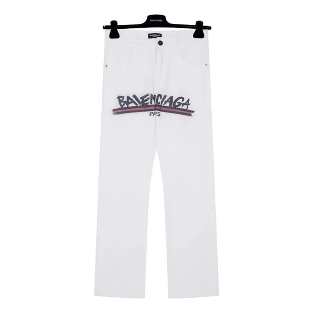 Balenciaga Logo Print Jeans [7 styles] -3