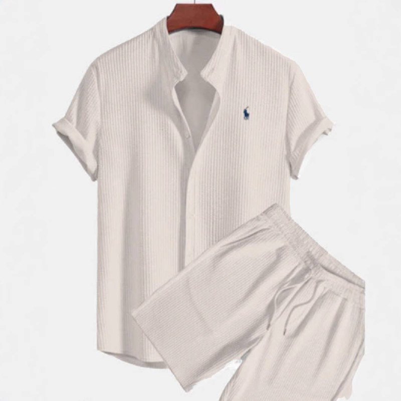 Ralph Lauren Polo Short Sleeve Shirt & Shorts Set [5 styles] -2
