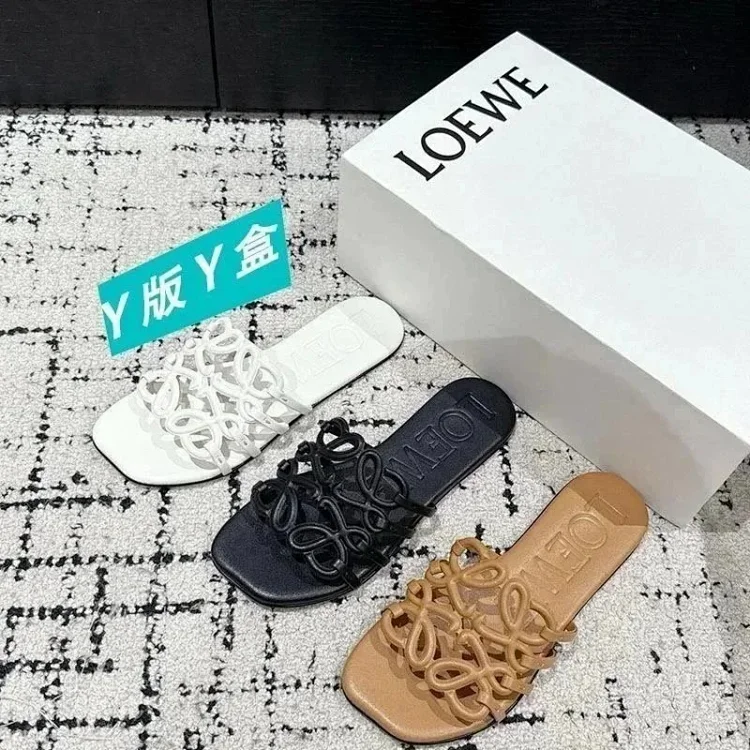  LOEWE Anagram Slide Sandals [