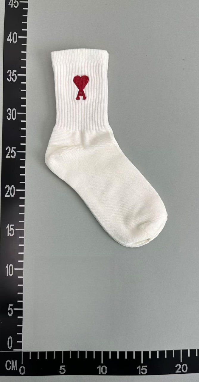  Ami Paris Heart Embroidery Ankle Socks [36 styles] -3