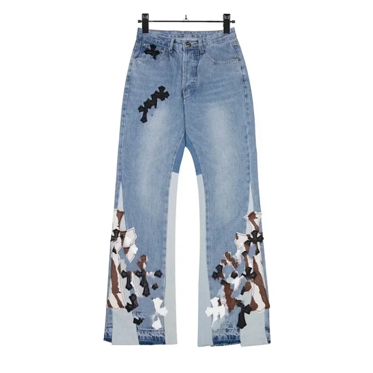 Chrome Hearts Cross Patch Denim Jeans [30 styles]