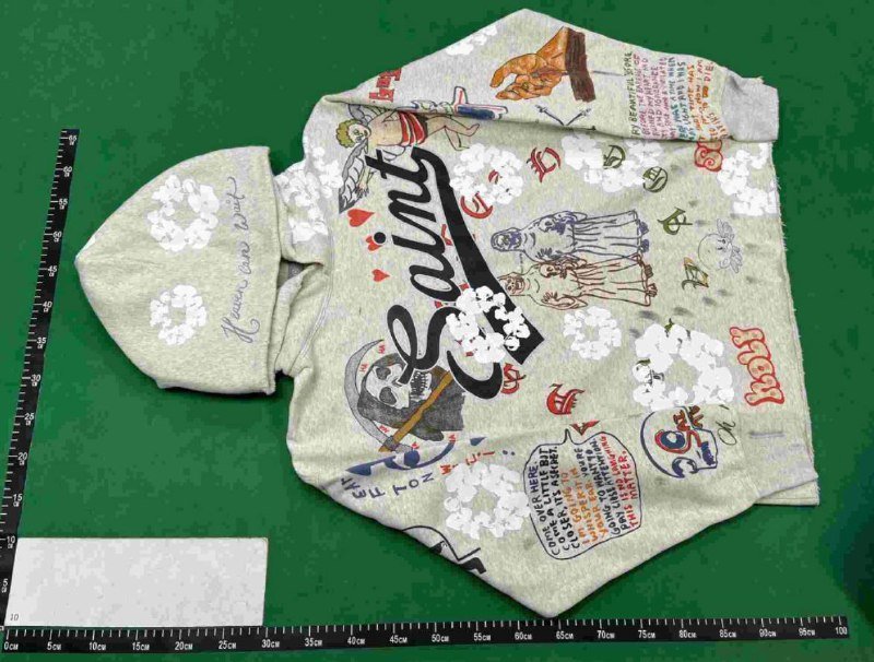 Supreme & Saint Michael & Oldschool Hoodie -4