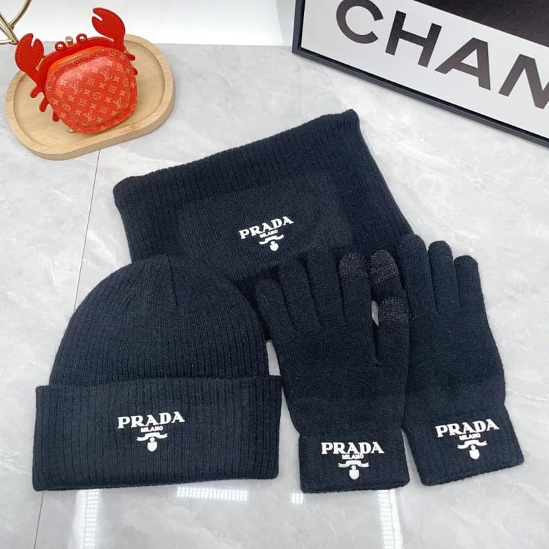 gucci moncler chanel lv Beanie Scarf -3
