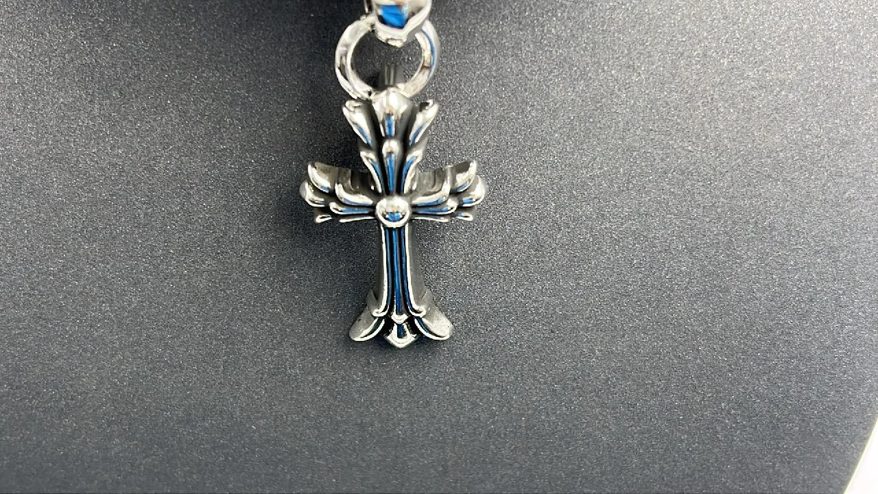  Chrome Hearts Dagger Pendant Necklace Silver Chain Jewelry [19 styles] -2