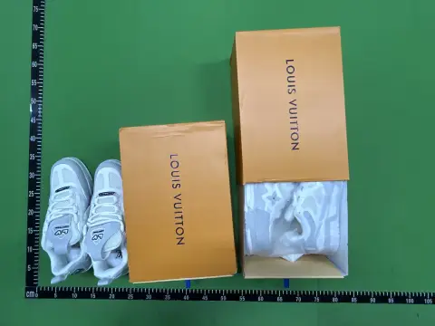 Louis Vuitton Skate Low White Grey -5