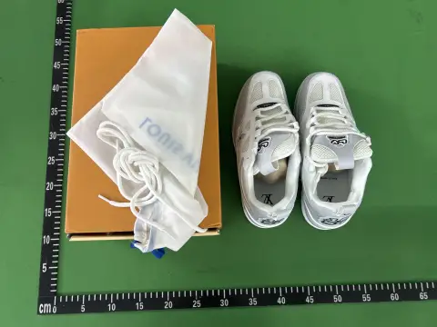 Louis Vuitton Skate Low White Grey -4