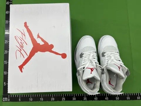 Putian shoes high version wholesale AJ 4 Black and White Cat Midnight Blue and White Cement Red Button Joe 4 Sports Air Cushion Basketball Men's and Women's Shoes- OMGBUY -5