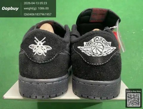 Authentic replica Putian shoes AJ 1 Low Barb Hiroshi Fujiwara TS Joint Lightning Men and Women Couple Casual Sneakers Sneakers- OMGBUY -2