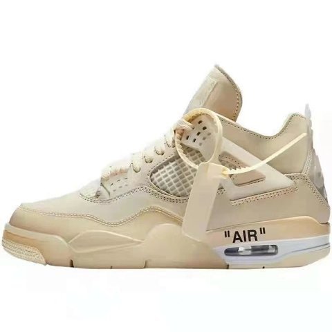 jump 5-Cross-border AJ 4 White Sail Electric Mother Black Red White Cement Big Paris Air Cushion Basketball Shoes Joe 4 Non-slip Men's and Women's Shoes Sneakers-reptz 01 -3