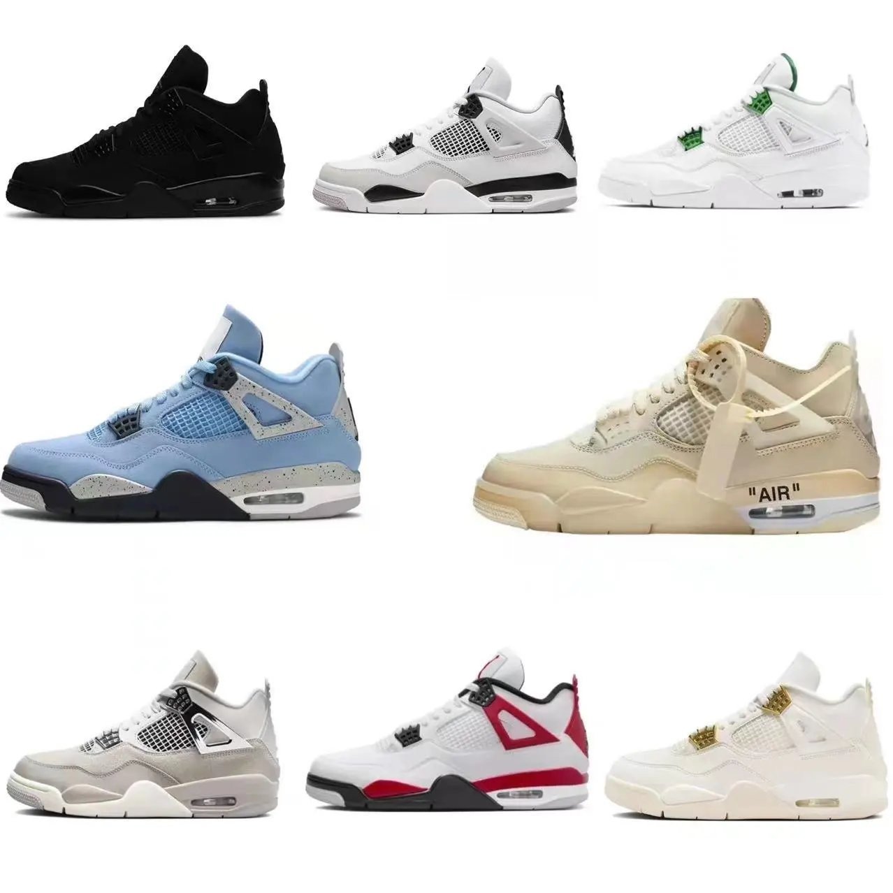 jump 5-Cross-border AJ 4 White