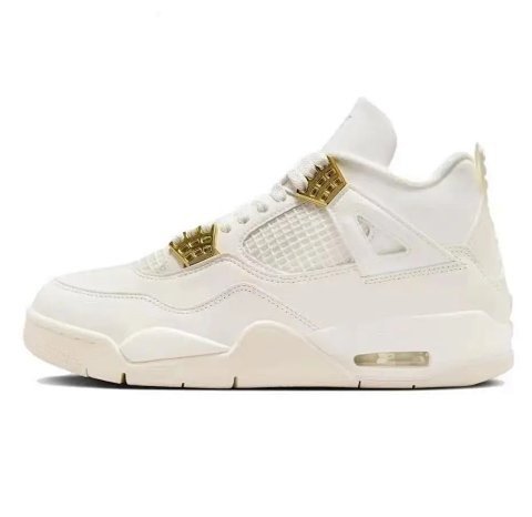 jump 5-Cross-border AJ 4 White Sail Electric Mother Black Red White Cement Big Paris Air Cushion Basketball Shoes Joe 4 Non-slip Men's and Women's Shoes Sneakers-reptz 01 -2