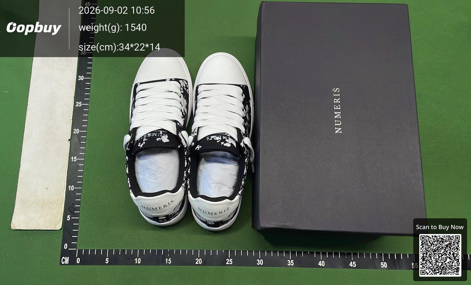 NUMERIS Hand-Painted Canvas Sneakers -2